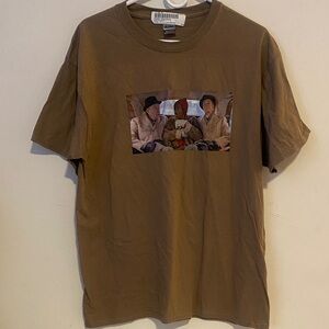 Gildan Brown Graphic Short Sleeve Tee With Scene froM 1983 TRADING PLACES